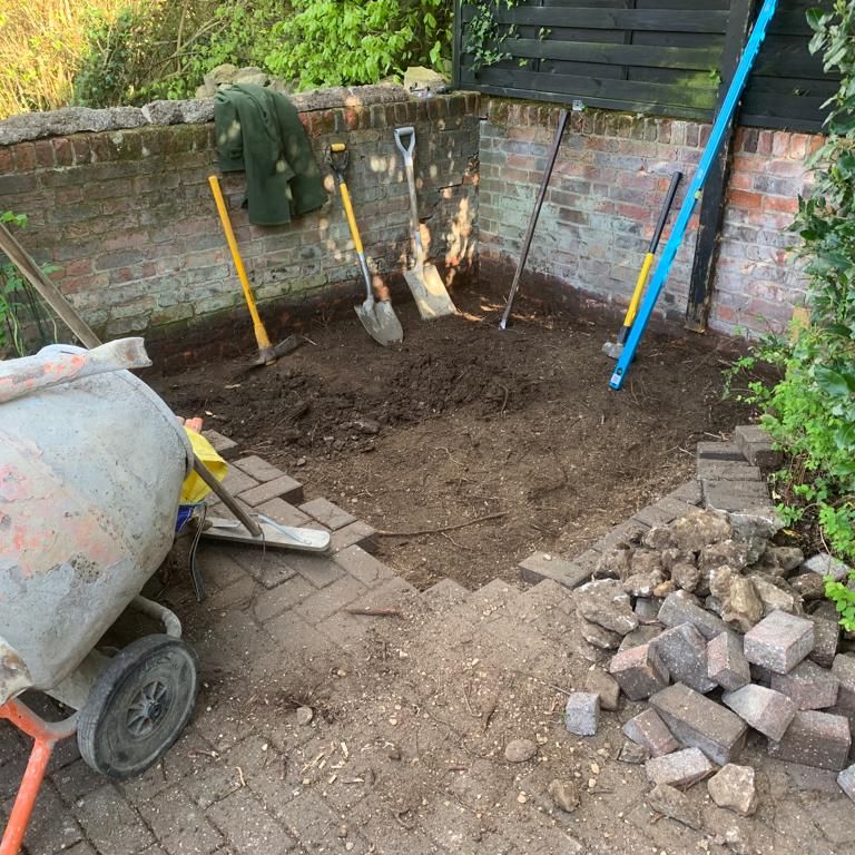 Shed base & Pergola, Sunningwell, Oxfordshire